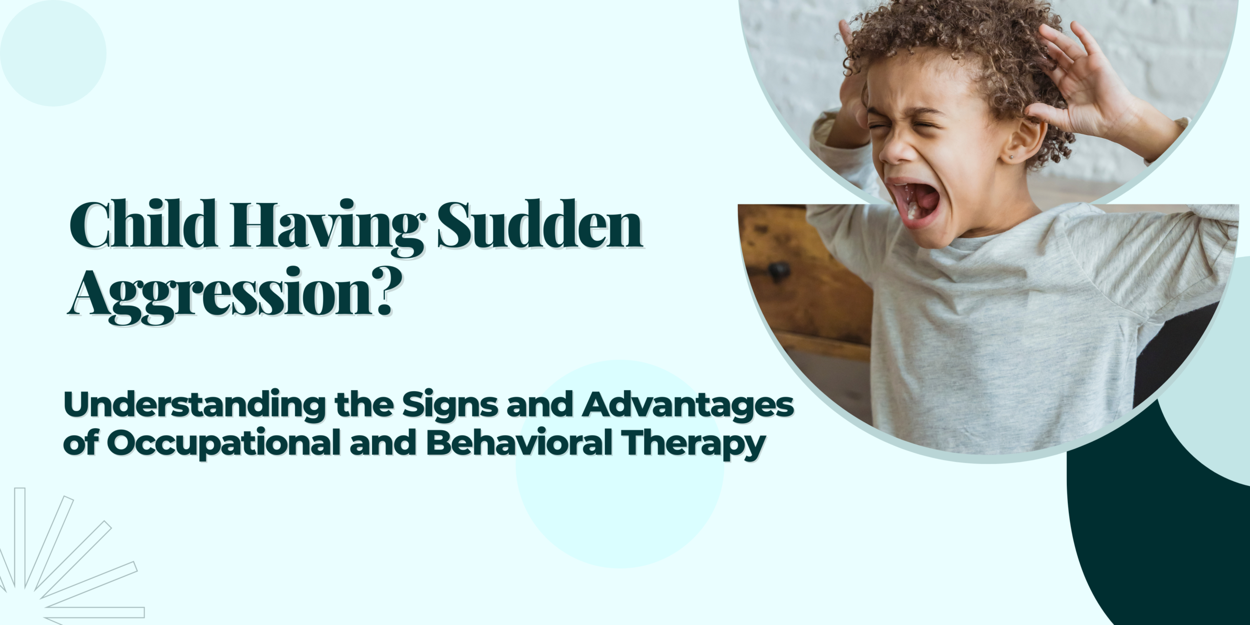 Child Having Sudden Aggression? Understanding the Signs and Advantages of Occupational and Behavioral Therapy